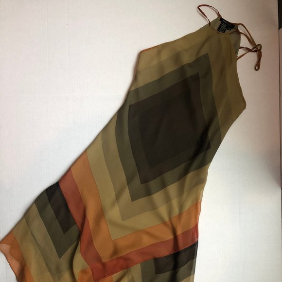 BCBGMaxAzria Dresses & Skirts - BCBG Green Diamond Silk Dress